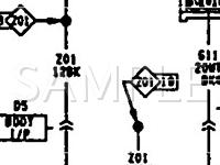 1991 Eagle Premier ES 3.0 V6 GAS Wiring Diagram