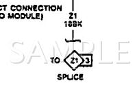 1991 Dodge Shadow ES 2.5 L4 GAS Wiring Diagram
