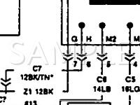 1991 Dodge Shadow ES 2.5 L4 GAS Wiring Diagram