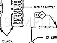 1991 Plymouth Voyager LE 3.3 V6 GAS Wiring Diagram