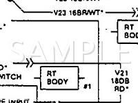 1991 Chrysler Town & Country  3.3 V6 GAS Wiring Diagram