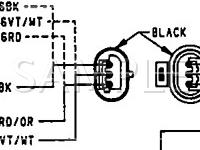 1992 Dodge Dakota  5.2 V8 GAS Wiring Diagram