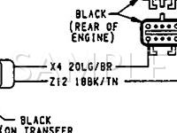 1992 Dodge W150 Pickup  3.9 V6 GAS Wiring Diagram