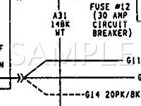 1992 Dodge D150 Pickup  3.9 V6 GAS Wiring Diagram
