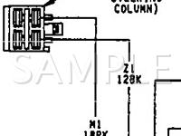 1992 Dodge D250 Pickup  5.9 V8 GAS Wiring Diagram