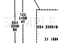 1992 Dodge B250 VAN  5.2 V8 GAS Wiring Diagram