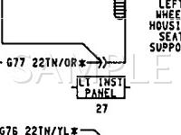 1992 Chrysler Dynasty  3.3 V6 GAS Wiring Diagram