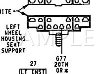 1992 Dodge Dynasty  3.3 V6 GAS Wiring Diagram