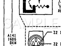 1992 Chrysler Dynasty  2.5 L4 GAS Wiring Diagram