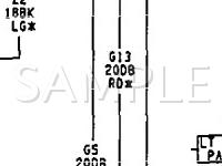 1992 Dodge Shadow  2.5 L4 GAS Wiring Diagram