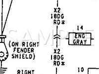 1992 Dodge Shadow  2.5 L4 GAS Wiring Diagram