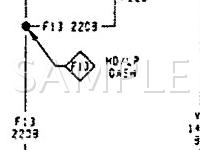 1993 Eagle Vision ESI 3.3 V6 GAS Wiring Diagram