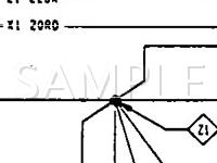1993 Dodge Dakota  2.5 L4 GAS Wiring Diagram