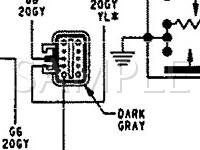 1993 Dodge Daytona  3.0 V6 GAS Wiring Diagram