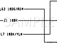 1993 Dodge Daytona ES 3.0 V6 GAS Wiring Diagram