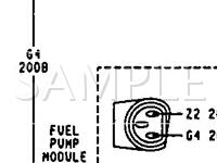 1993 Dodge Daytona ES 2.5 L4 GAS Wiring Diagram