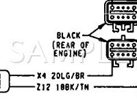 1993 Dodge D250 Pickup  5.9 V8 GAS Wiring Diagram