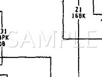 1993 Dodge B150 VAN Sportsman 3.9 V6 GAS Wiring Diagram