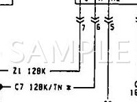 1993 Dodge Spirit ES 3.0 V6 GAS Wiring Diagram