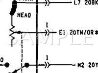 1994 Dodge RAM 1500 Pickup  5.9 V8 GAS Wiring Diagram