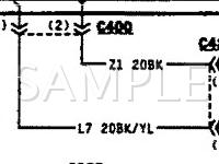1995 Dodge Stratus ES 2.5 V6 GAS Wiring Diagram