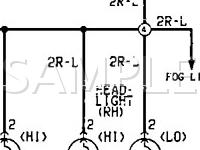 1996 Dodge Stealth R/T Turbo 3.0 V6 GAS Wiring Diagram