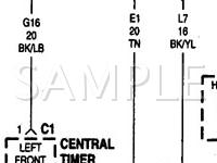 1999 Dodge RAM 1500 VAN  5.9 V8 GAS Wiring Diagram