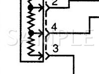 2001 Daewoo Lanos  1.6 L4 GAS Wiring Diagram