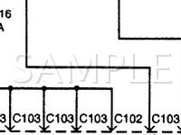 2000 Daewoo Leganza  2.2 L4 GAS Wiring Diagram