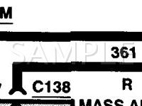 1998 Ford Windstar  3.8 V6 GAS Wiring Diagram