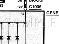 2000 Ford Mustang  3.8 V6 GAS Wiring Diagram