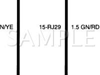 2000 Ford Contour  2.5 V6 GAS Wiring Diagram