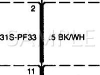 1998 Ford Contour LX 2.0 L4 GAS Wiring Diagram