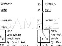 2000 Ford Taurus  3.0 V6 FLEX Wiring Diagram