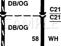 2000 Lincoln Continental  4.6 V8 GAS Wiring Diagram