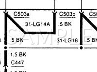 2000 Mercury Cougar  2.5 V6 GAS Wiring Diagram