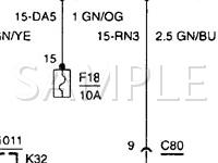 2000 Ford Focus ZX3 2.0 L4 GAS Wiring Diagram