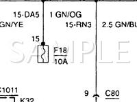 2000 Ford Focus LX 2.0 L4 GAS Wiring Diagram