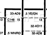 2000 Mercury Mystique  2.0 L4 GAS Wiring Diagram