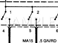 2000 Mercury Villager  3.3 V6 GAS Wiring Diagram