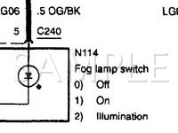 2001 Mercury Villager  3.3 V6 GAS Wiring Diagram