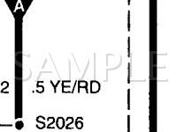 2002 Mercury Villager  3.3 V6 GAS Wiring Diagram