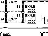 1990 Ford F-250 Pickup  4.9 L6 GAS Wiring Diagram