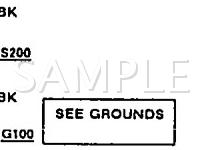 1990 Lincoln Continental  3.8 V6 GAS Wiring Diagram