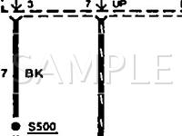 1990 Lincoln Continental  3.8 V6 GAS Wiring Diagram