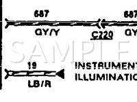 1990 Ford Country Squire  5.0 V8 GAS Wiring Diagram
