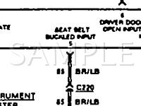 1990 Ford LTD Crown Victoria  5.0 V8 GAS Wiring Diagram
