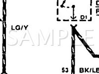 1990 Ford Taurus GL 3.0 V6 GAS Wiring Diagram