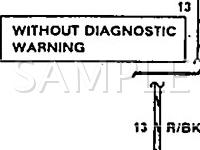 1990 Mercury Sable  3.8 V6 GAS Wiring Diagram
