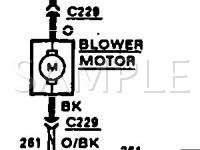 1990 Ford Taurus L 2.5 L4 GAS Wiring Diagram